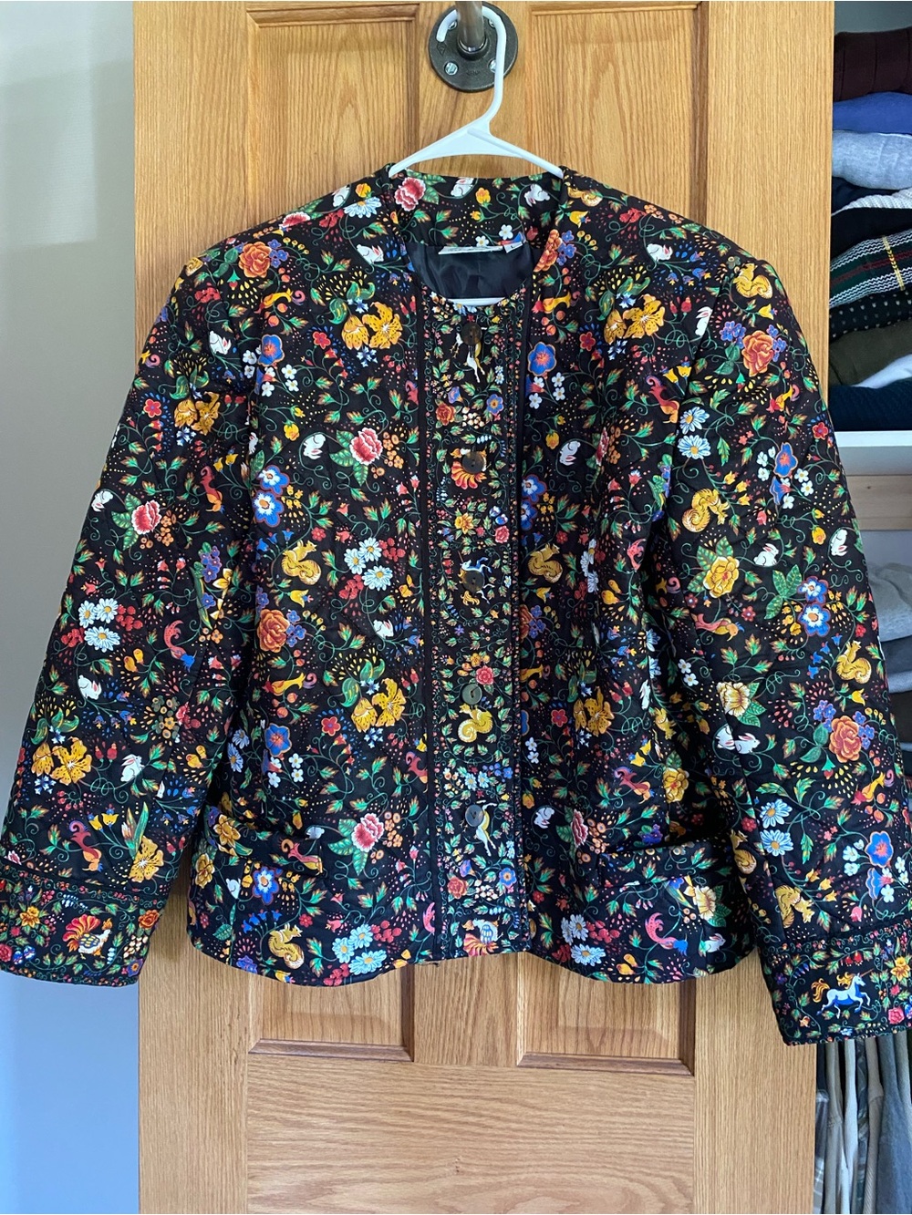 Vintage “Tavern on the Green” Vera Bradley Quilted Jacket